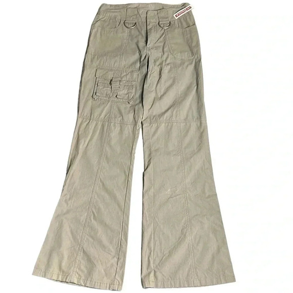 MISS DAZZLE cargo pants,Y2K,Metal accents,boot cut,wide hem,rodeo,retro,cotton - Picture 15 of 15